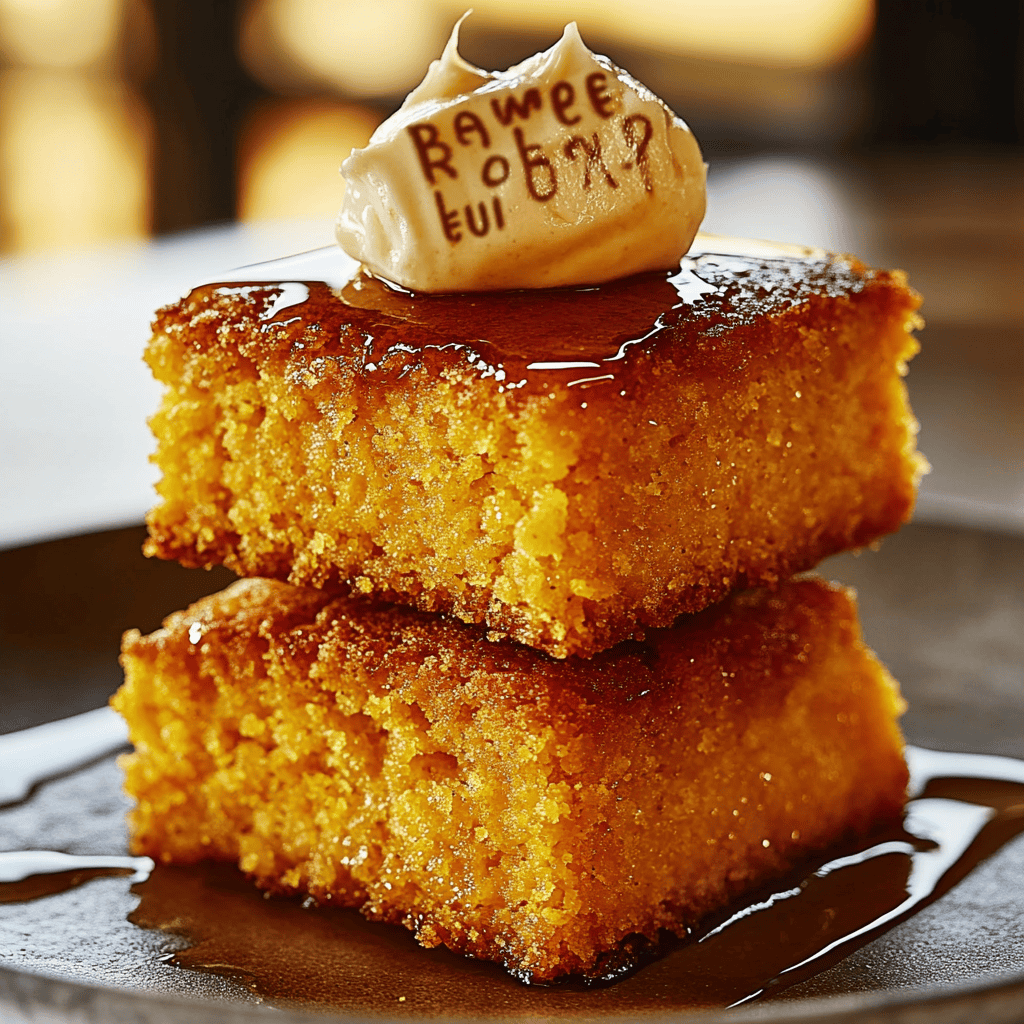 Honey Butter Sweet Potato Cornbread