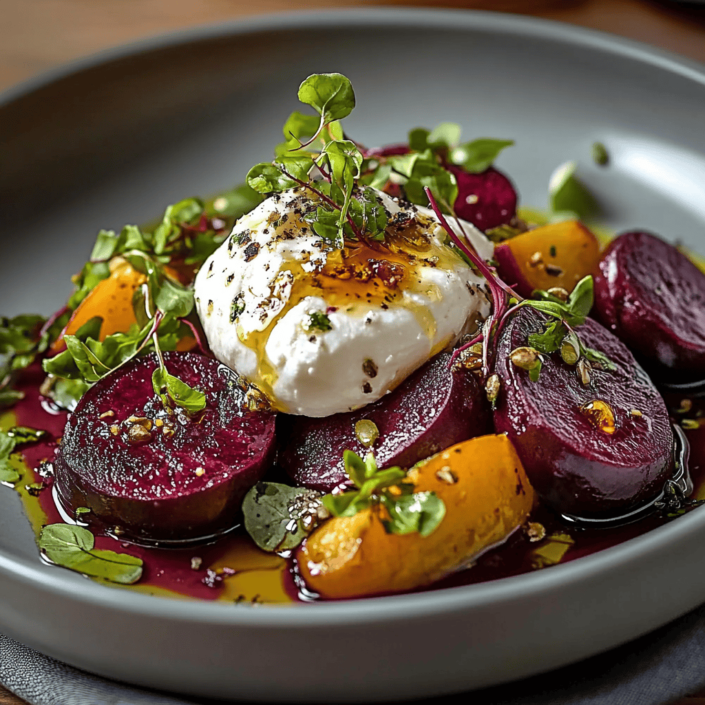 Roasted Beet Burrata Salad