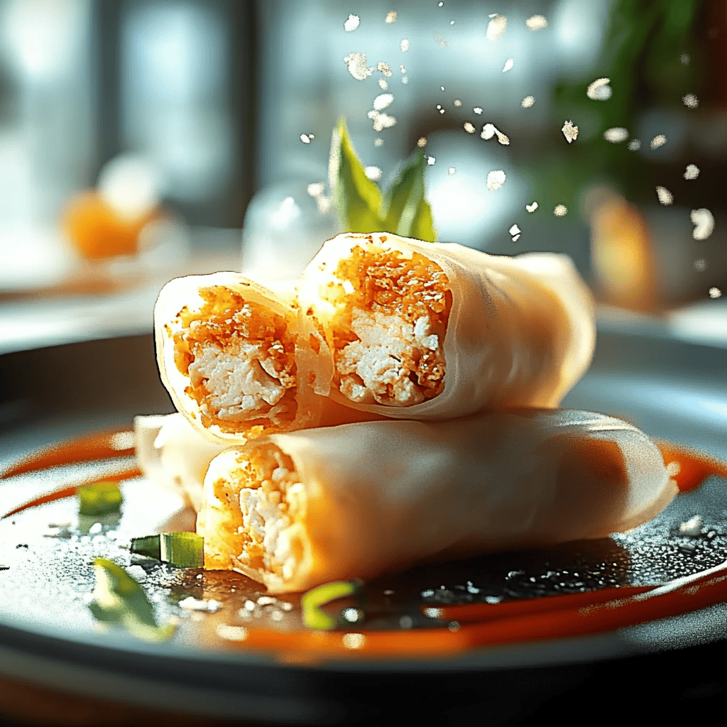 Homemade Chicken Spring Rolls