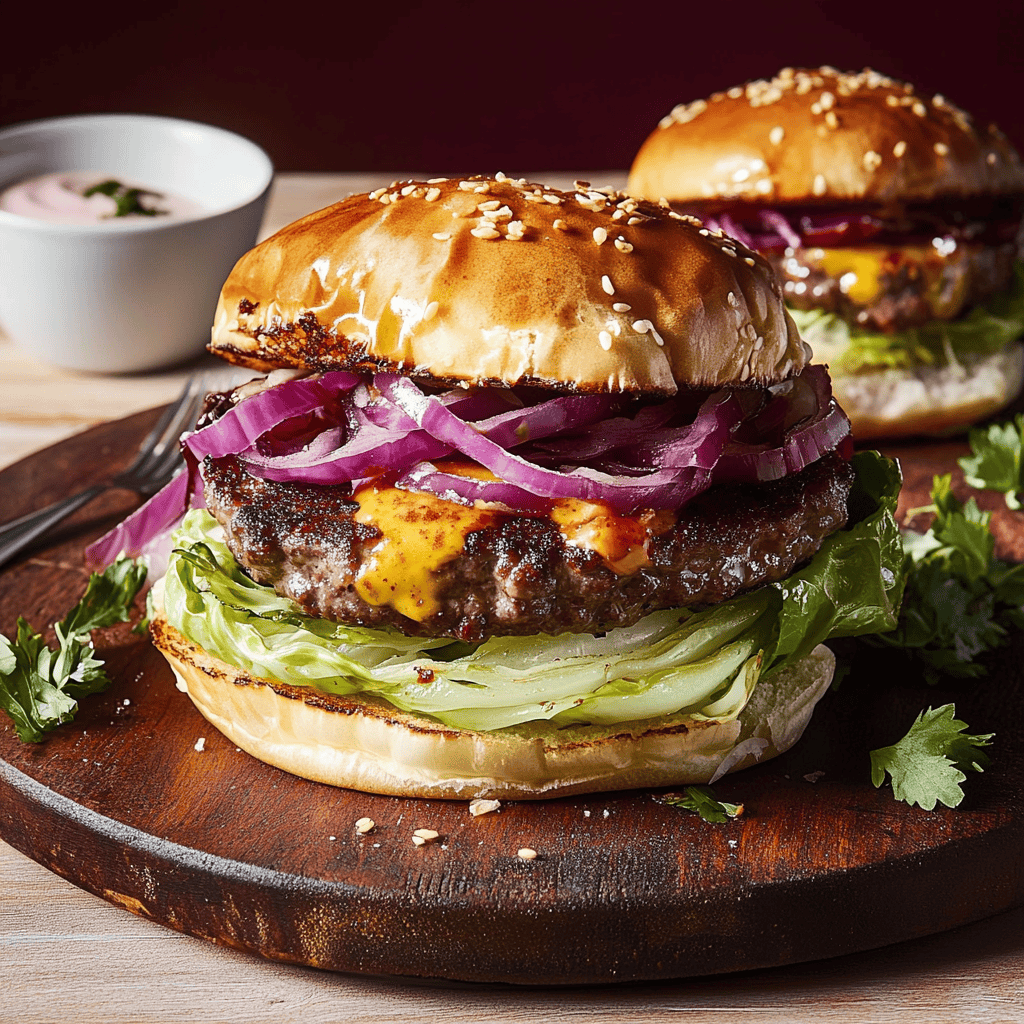 Roasted Cabbage Burgers