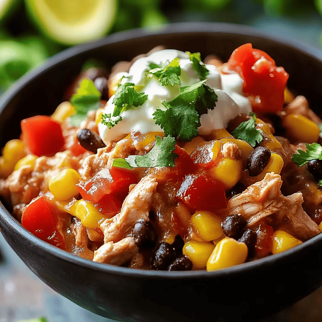 One-Pot Chicken Burrito Bowls Recipe