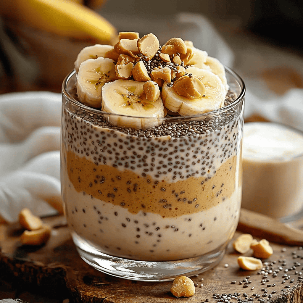 Peanut Butter Banana Chia Pudding