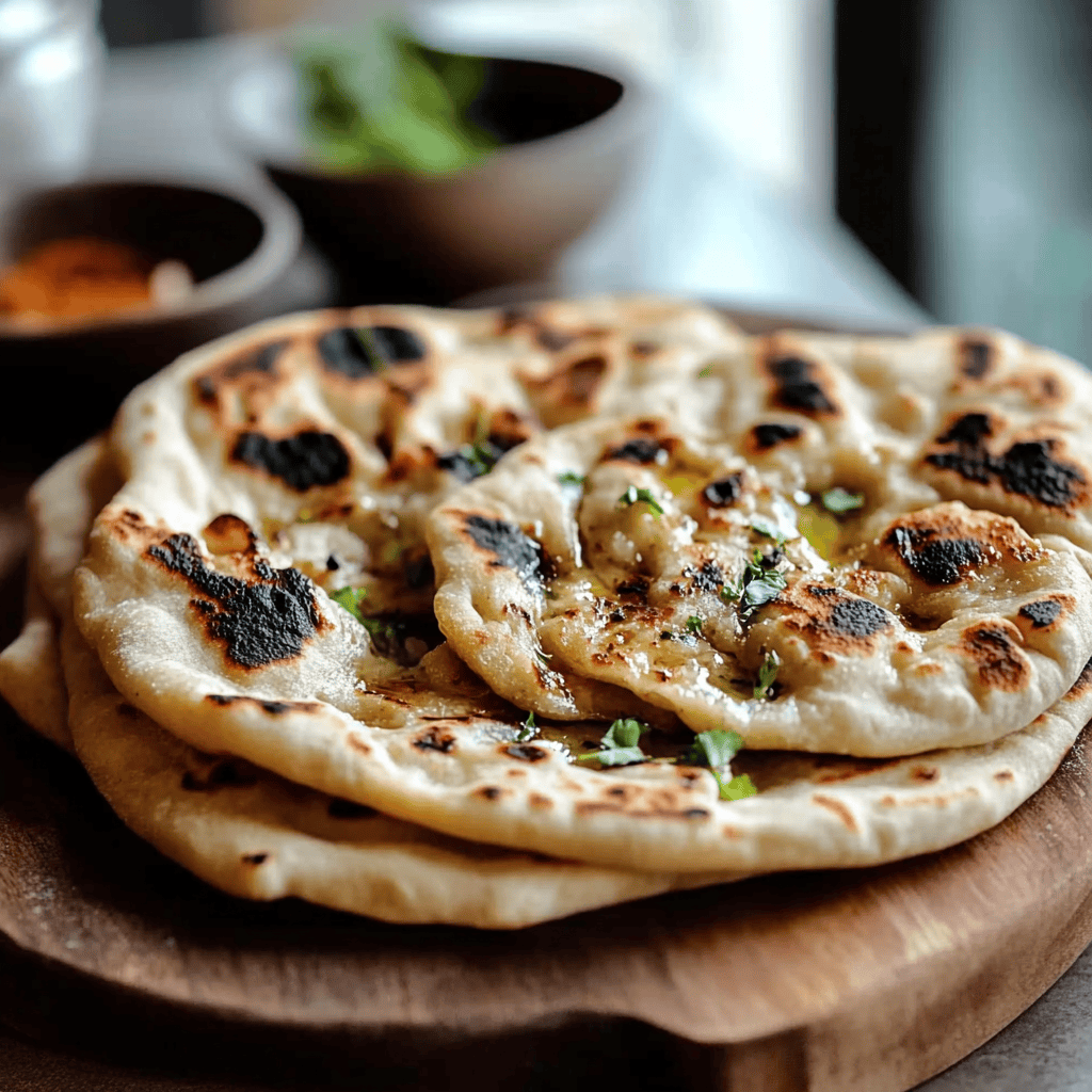 Homemade Sourdough Naan Bread