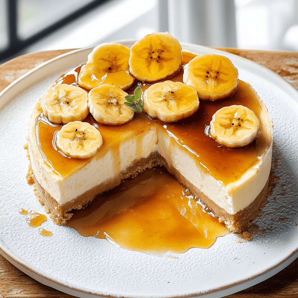 Bananas Foster Cheesecake