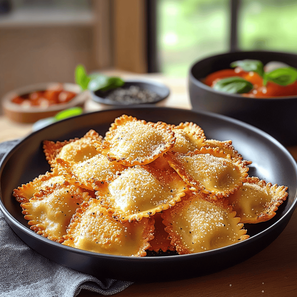 Crispy Toasted Ravioli in the Airfryer