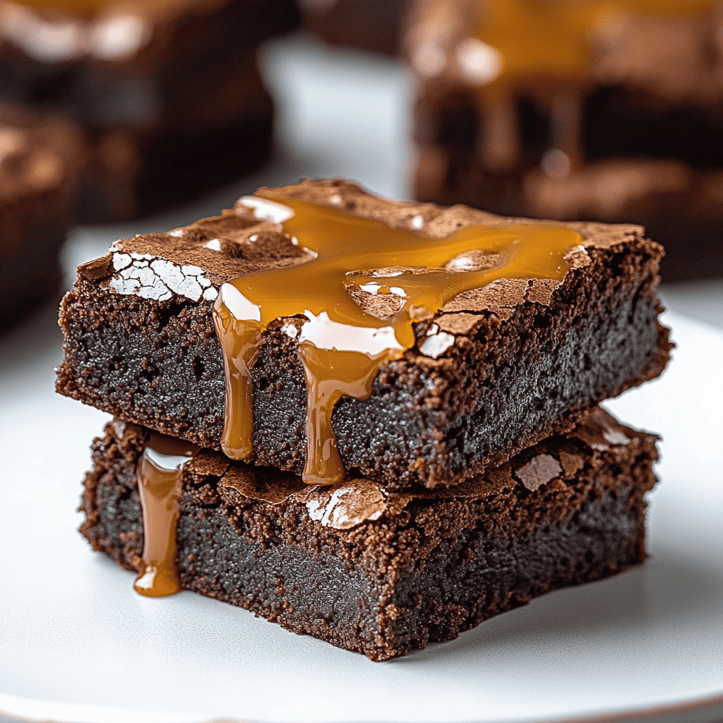 Fudgy Chocolate Caramel Brownies