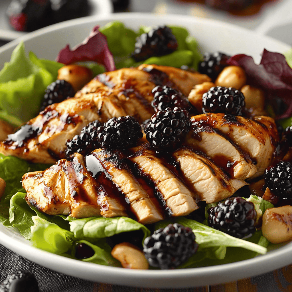 Blackberry Balsamic Grilled Chicken Salad Recipe