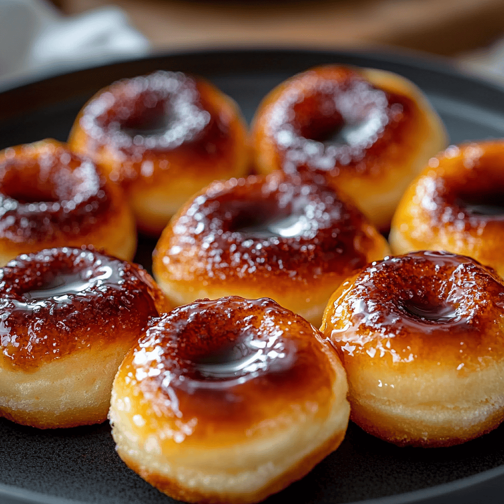 Crème Brûlée Donuts: Soft, Pillowy, and Crunchy