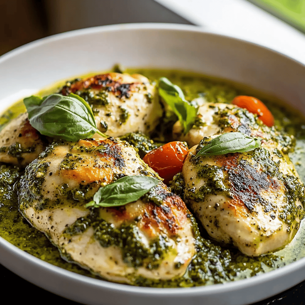 Creamy Pesto Chicken Recipe