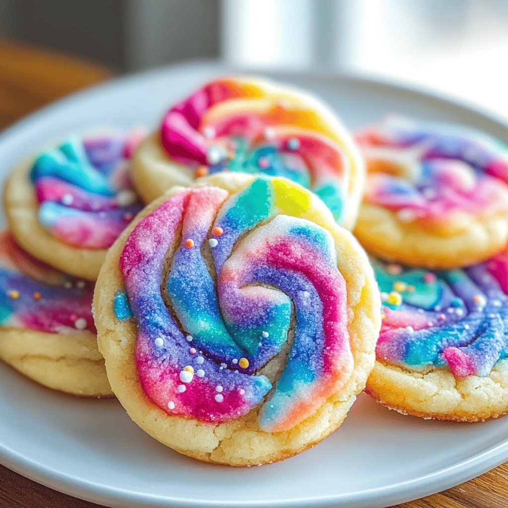 Tie-Dye Sugar Cookies