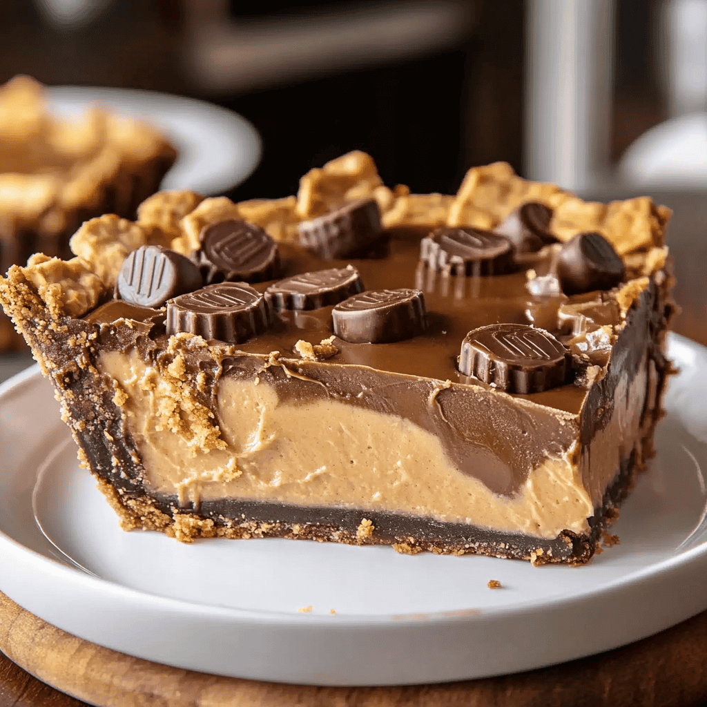 Easy Giant Reese’s Peanut Butter Cup Pie Recipe