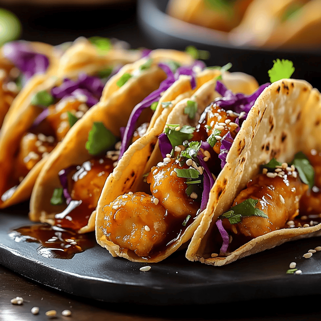 Crispy Asian Chicken Wonton Tacos