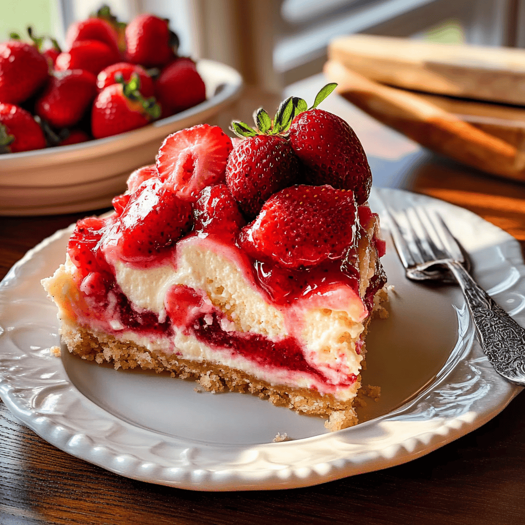 Easy Strawberry Cheesecake Dump Cake Recipe