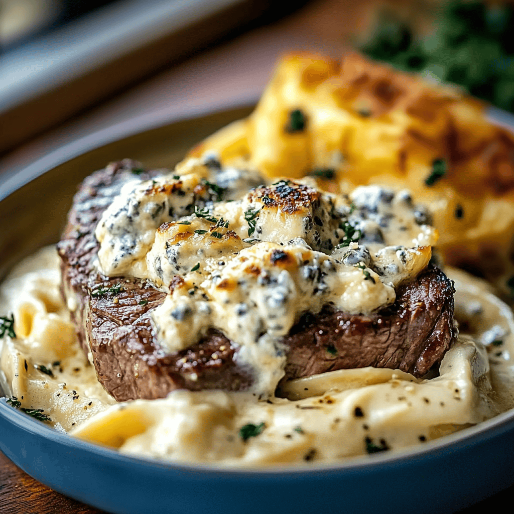 Steak Gorgonzola Alfredo