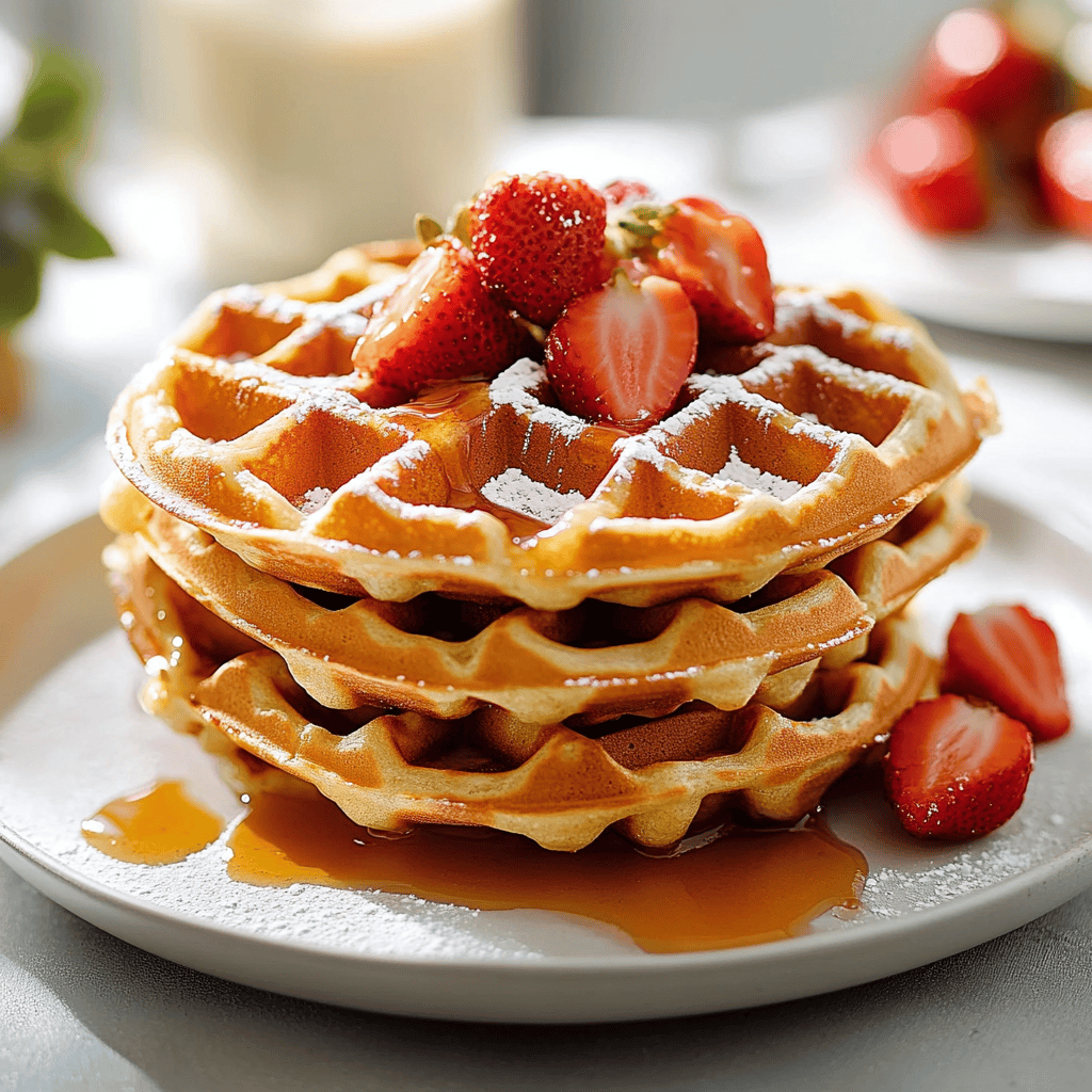 Crispy High Protein Waffles