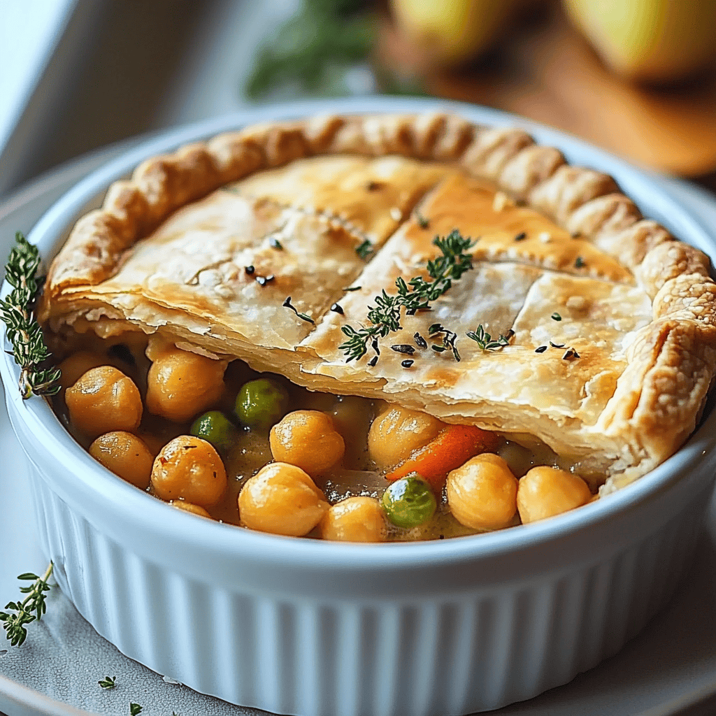 Hearty Vegan Pot Pie with Chickpeas