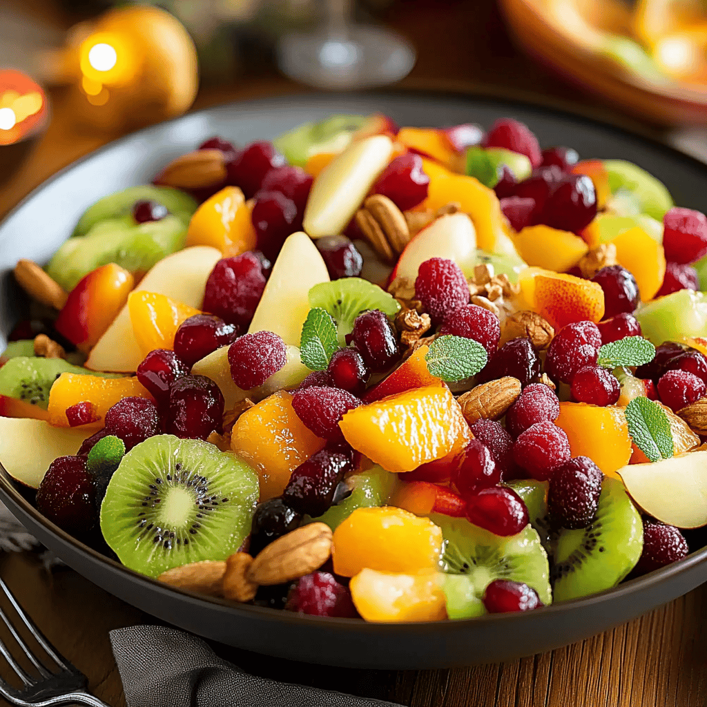 Festive Holiday Fruit Salad Recipe