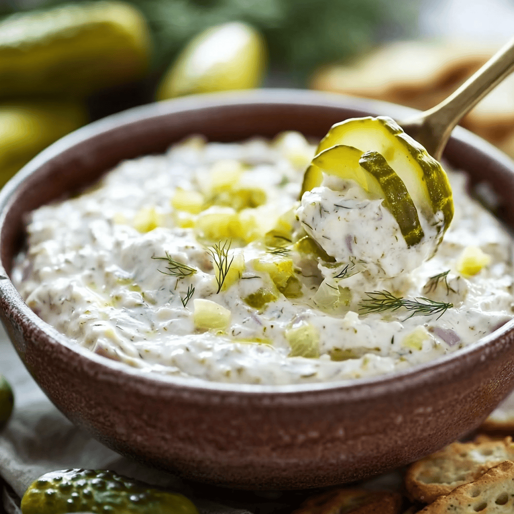 Easy Dill Pickle Dip Recipe for Parties