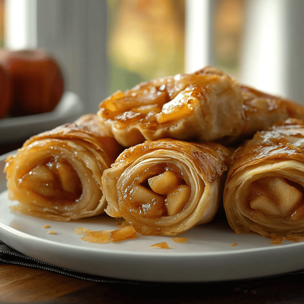 Easy Baked Apple Pie Rolls Recipe