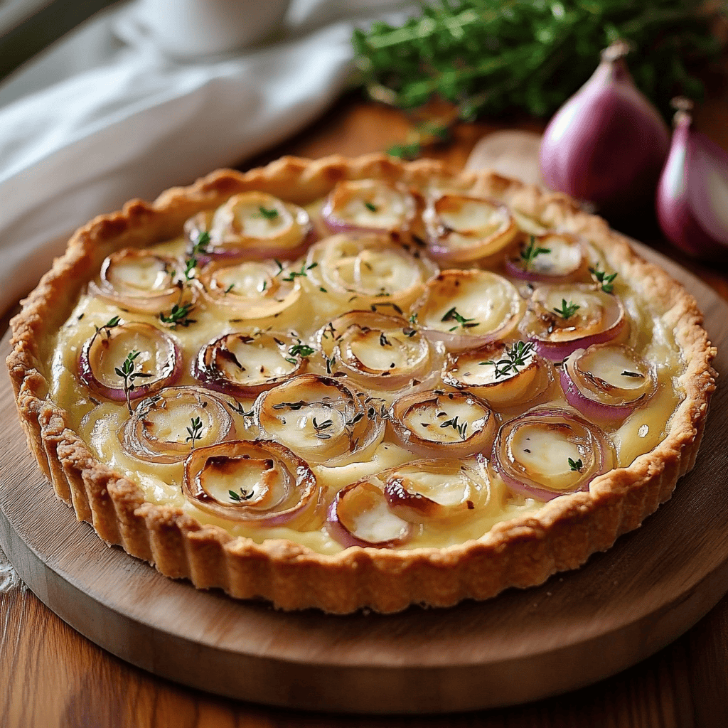 Delicious Onion Cottage Cheese Tart Recipe