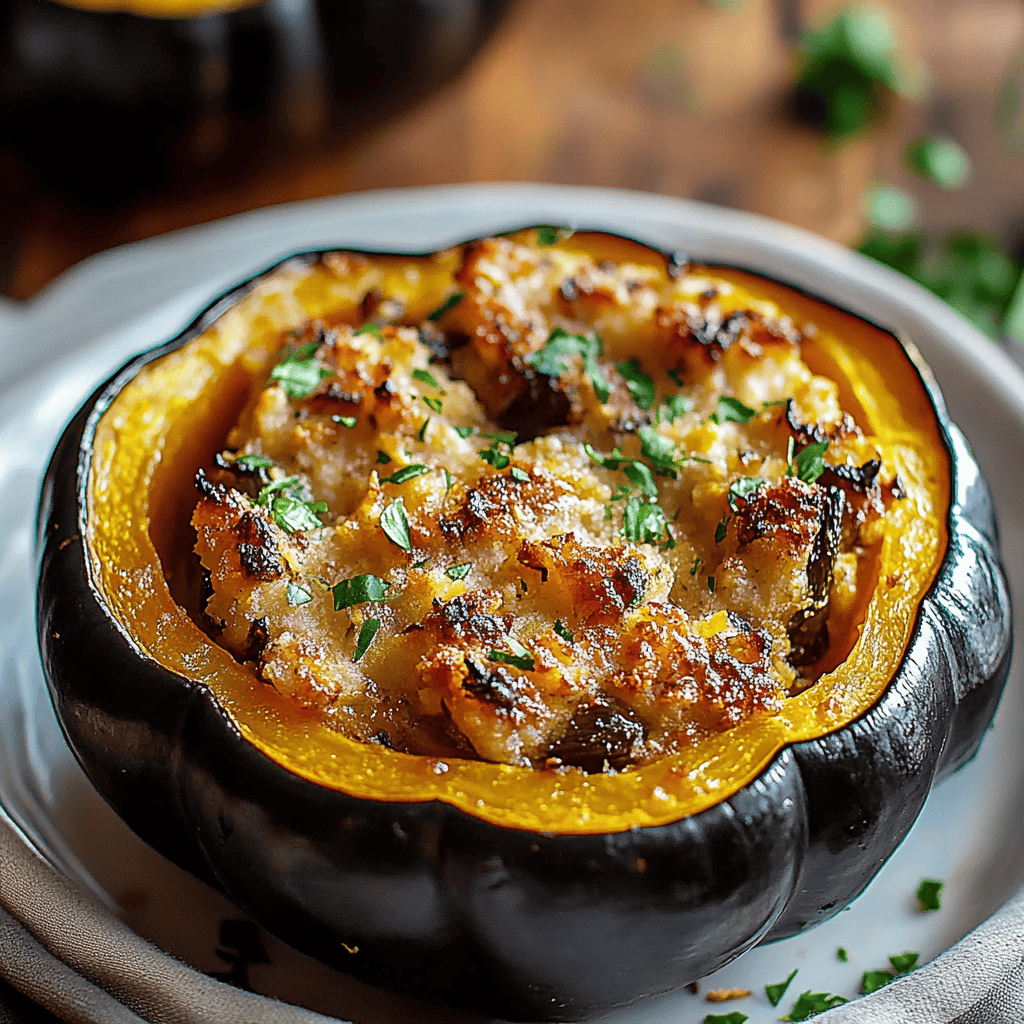 Delicious Stuffed Baked Acorn Squash Recipe