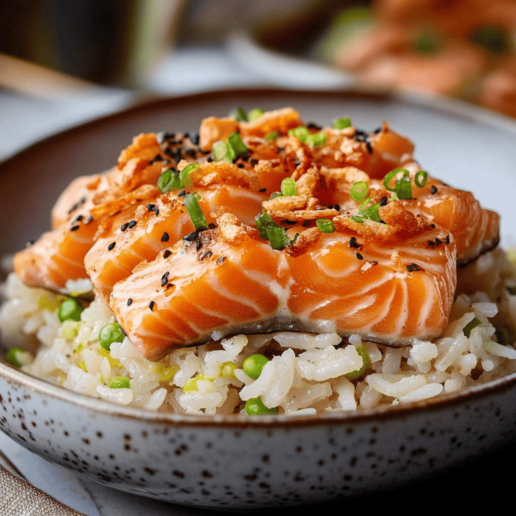 Delicious Salmon Crispy Rice Recipe
