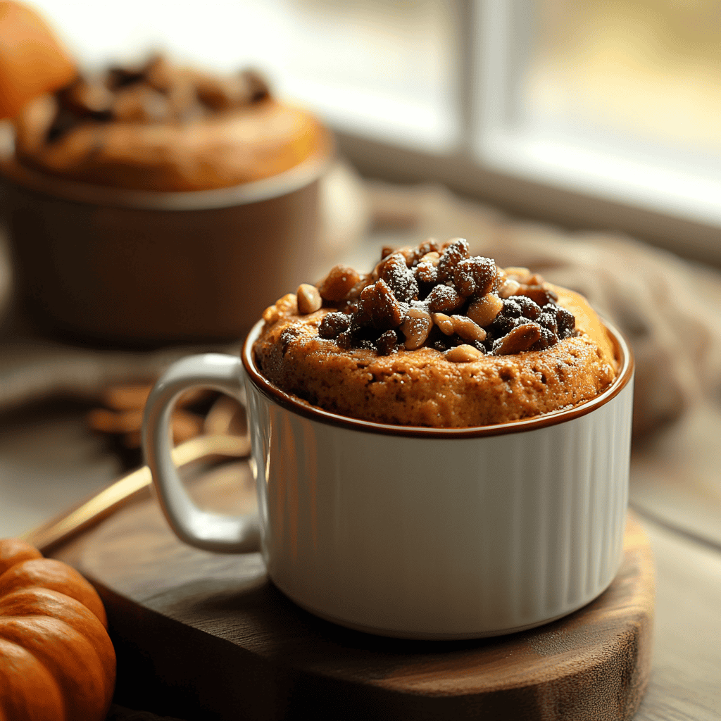 Quick 5-Minute Vegan Pumpkin Mug Cake Recipe