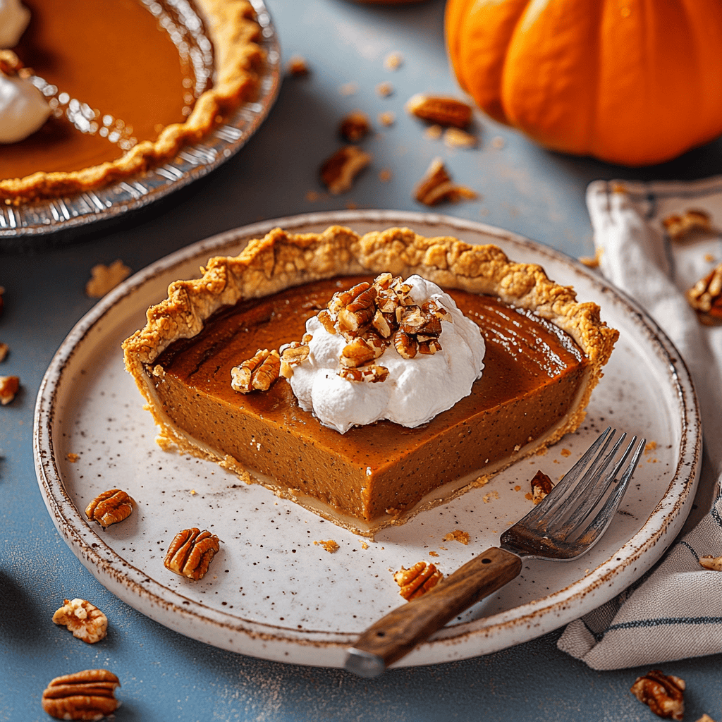 Ultimate Vegan Pumpkin Pie With Pecan-Graham Crust