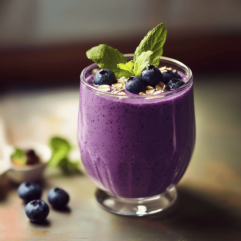 The Perfect Blueberry Oat Smoothie