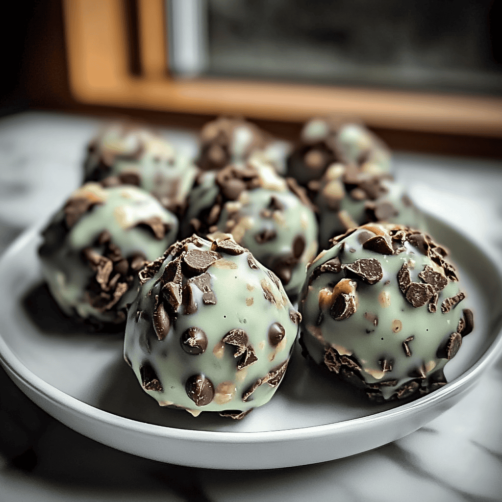 Delicious Mint Chocolate Chip Protein Balls Recipe