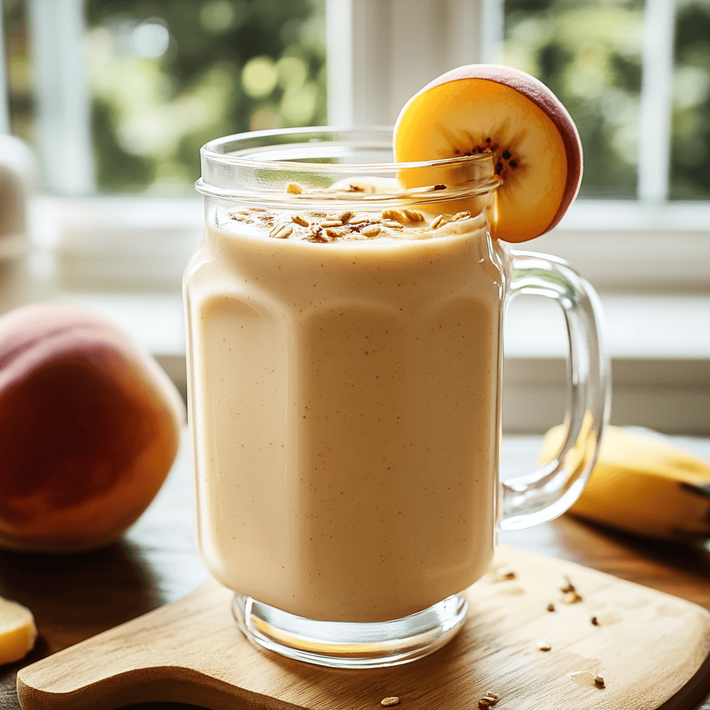Easy Peach Banana Smoothie