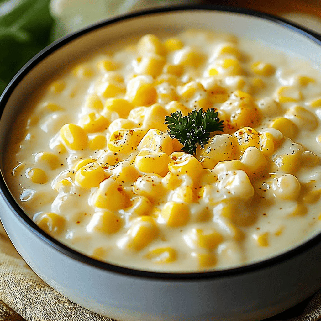 Easy Slow Cooker Creamed Corn