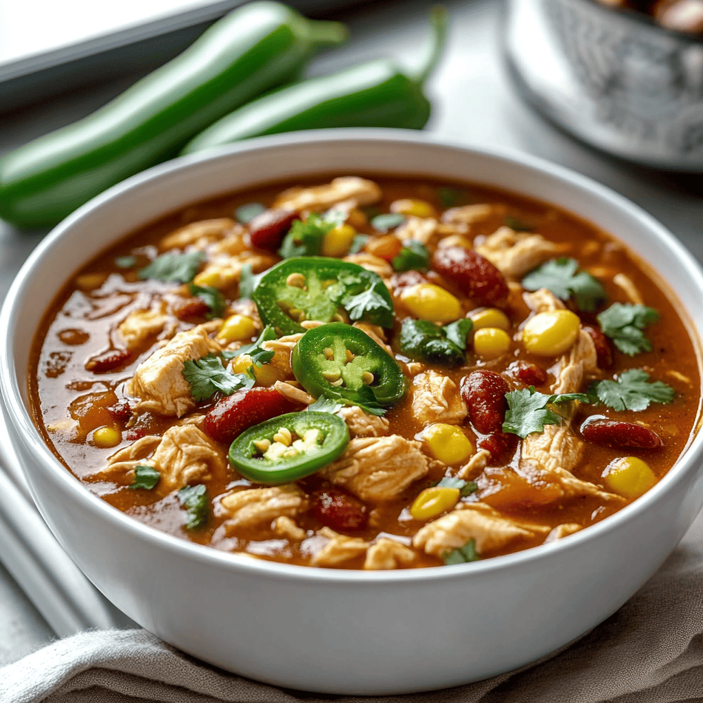 Chicken Jalapeño Popper Chili