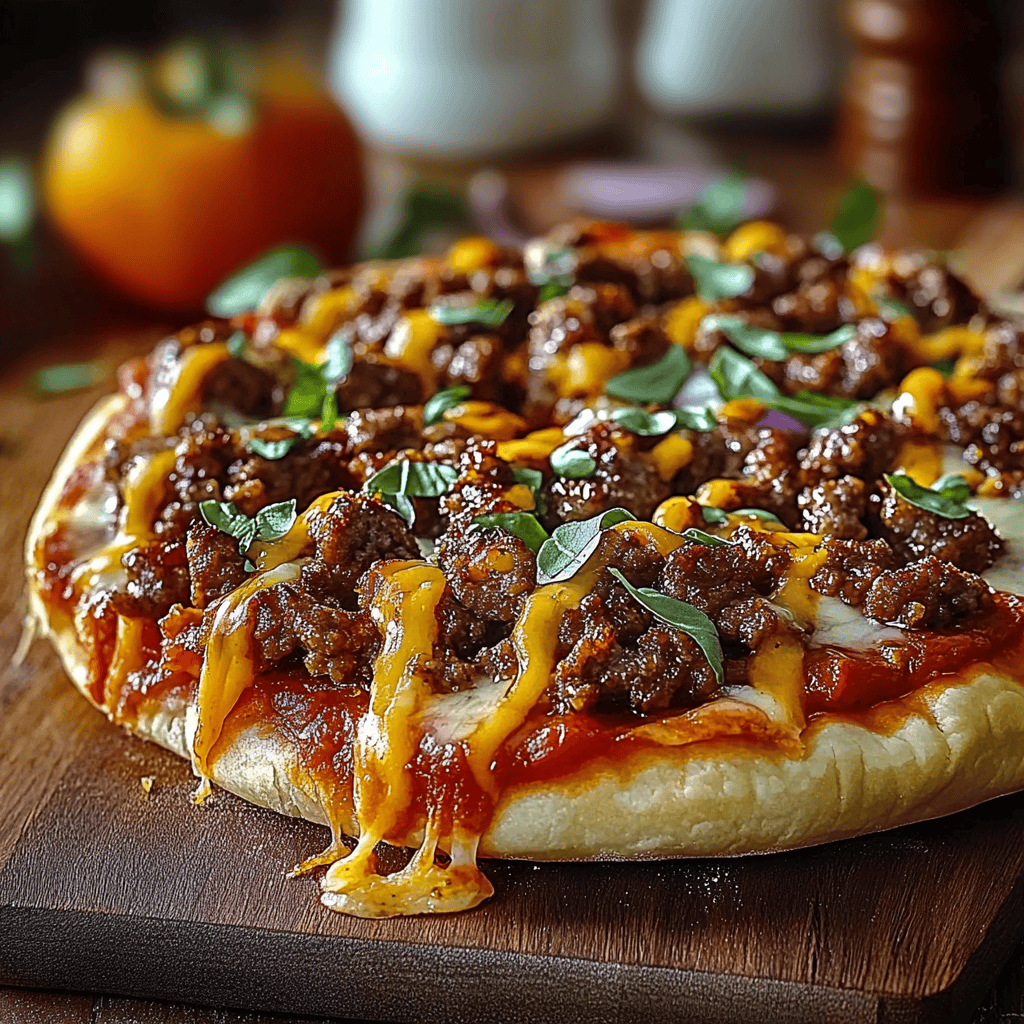 Delicious Pizza Burger Pie Recipe