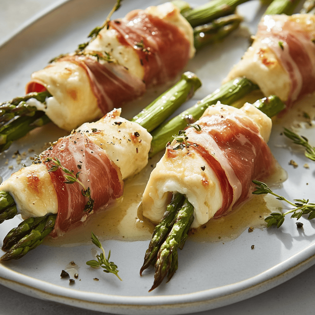 Brie, Asparagus & Prosciutto Bundles