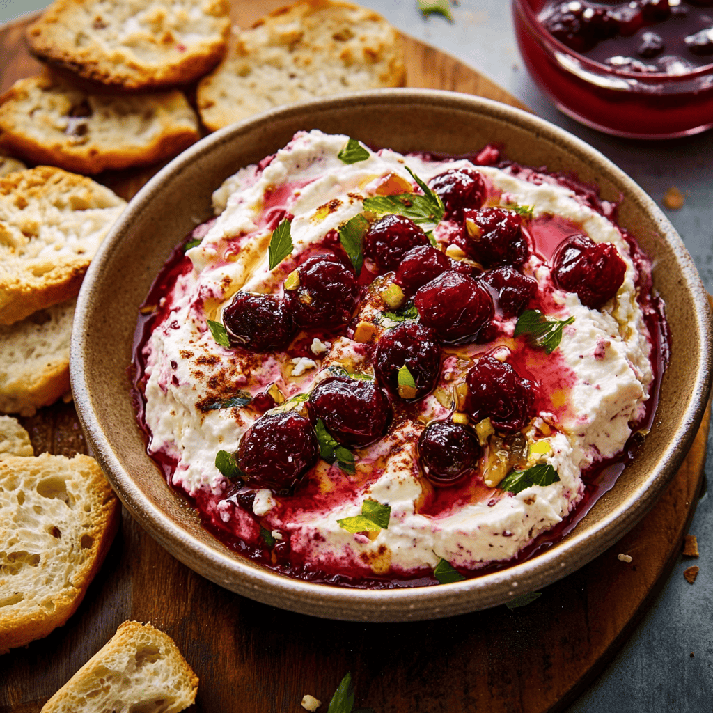 Delicious Cranberry Whipped Feta Dip Recipe
