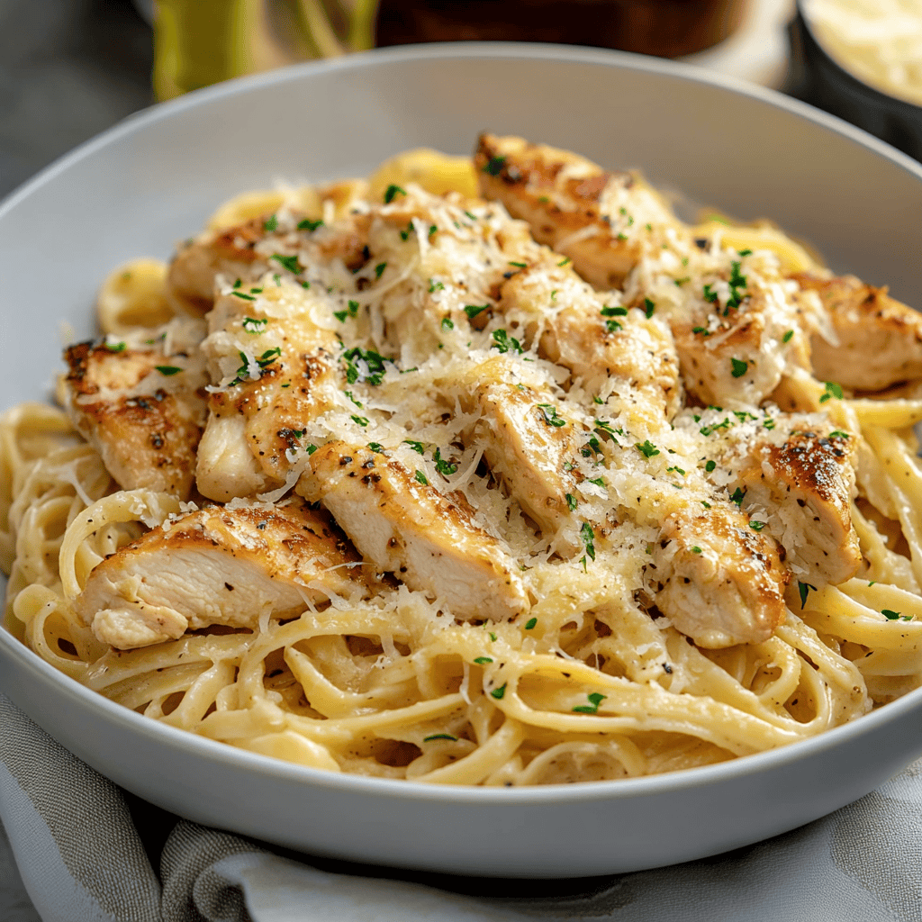 Garlic Parmesan Chicken Pasta Recipe