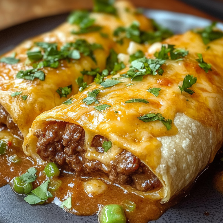 Beef and Cheese Chimichangas – Crispy, Cheesy & Irresistible