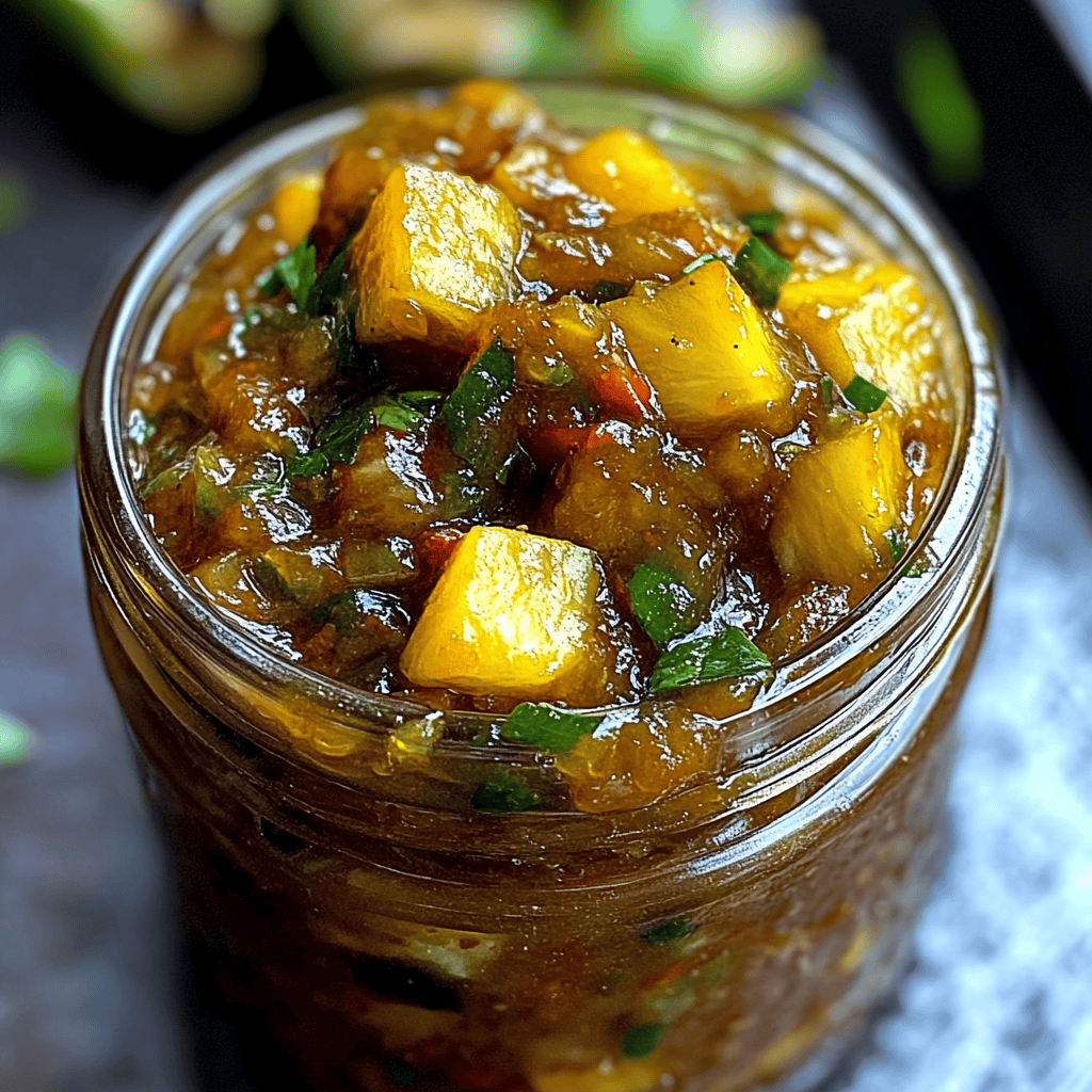 Spicy Pineapple Jalapeño Chutney