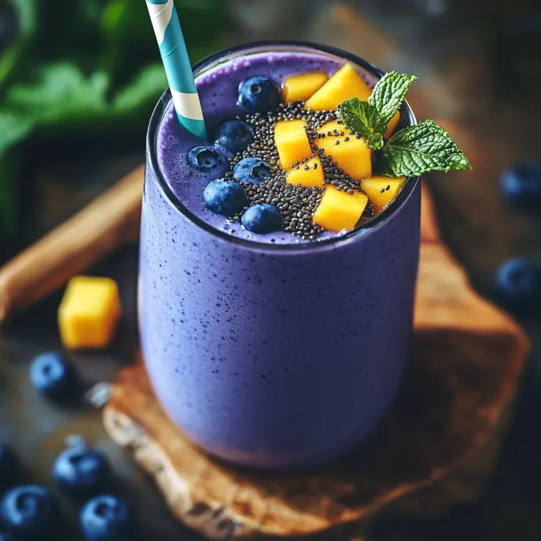 Blueberry Mango Spirulina Smoothie: Superfood That Tastes Like Summer