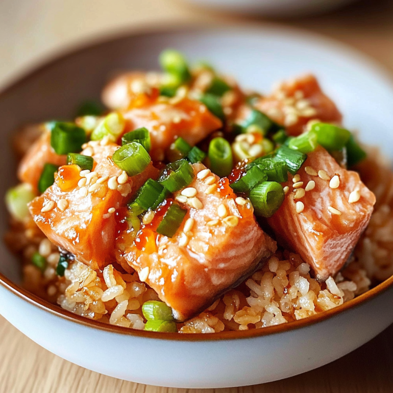 Crispy Rice with Spicy Salmon