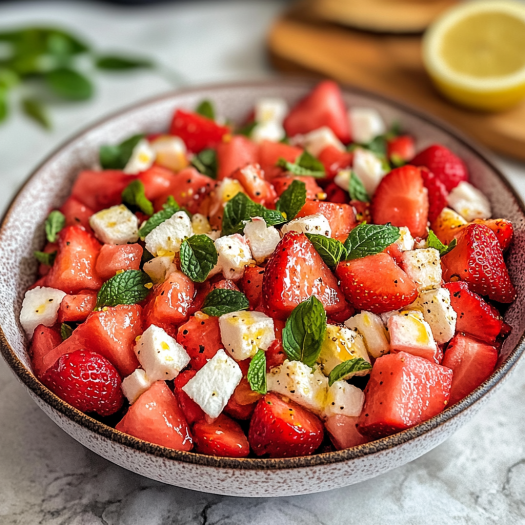 Strawberry and Watermelon Salad