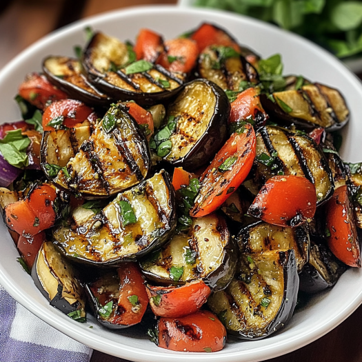 Grilled Eggplant Salad