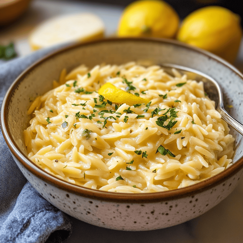 One Pot Lemon Orzo Pasta