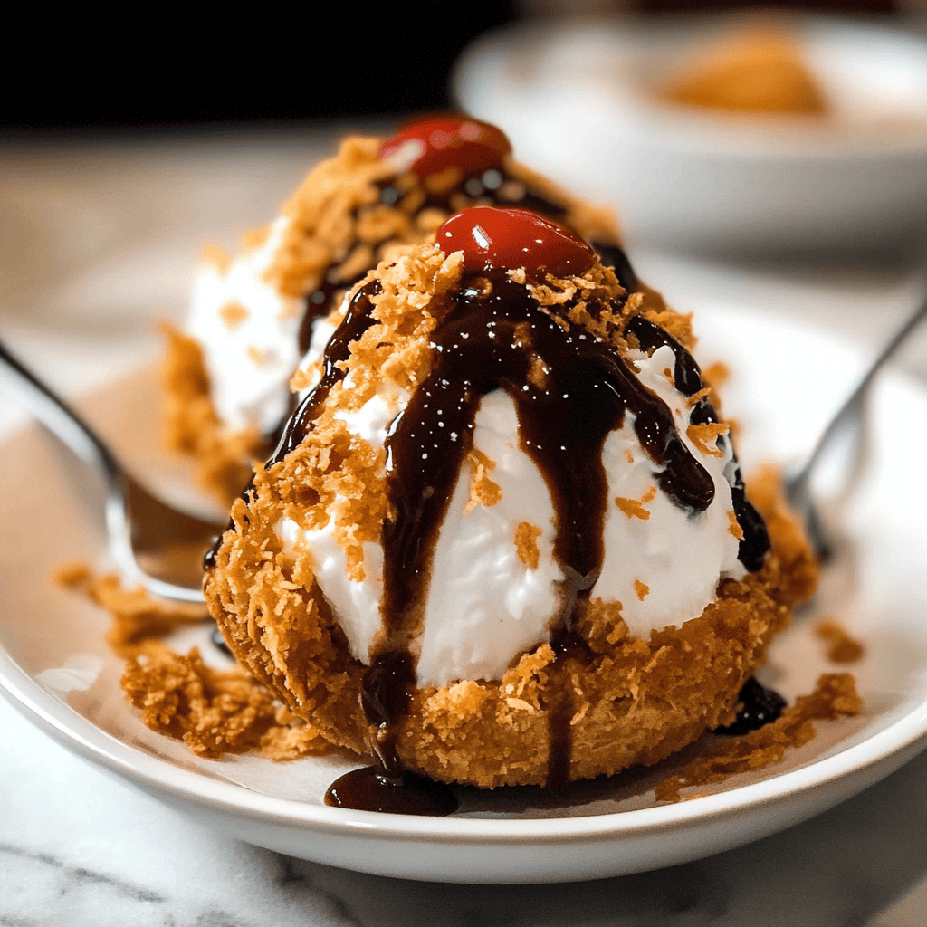 Easy Mexican Fried Ice Cream