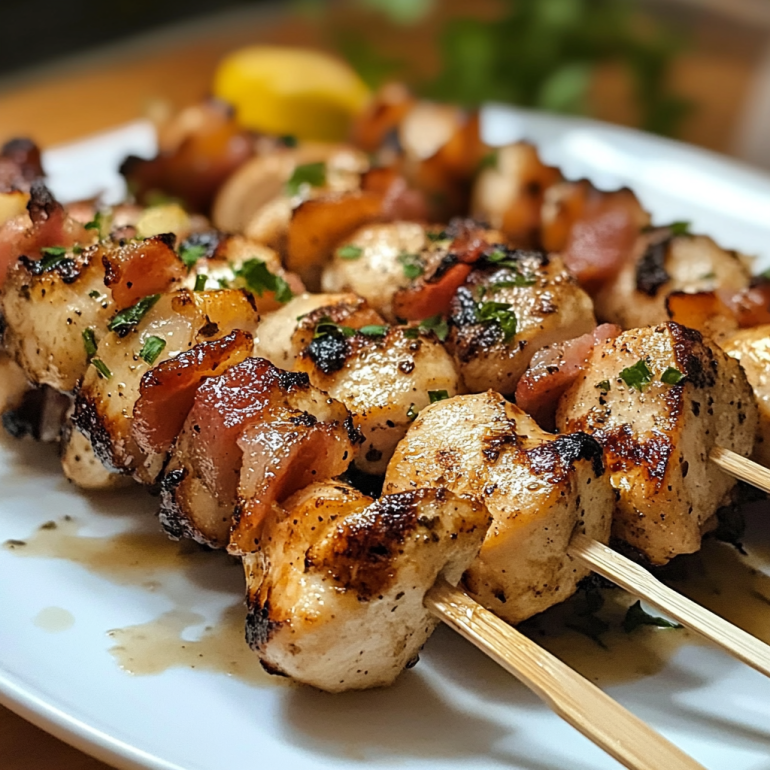 Chicken Bacon Ranch Kabobs