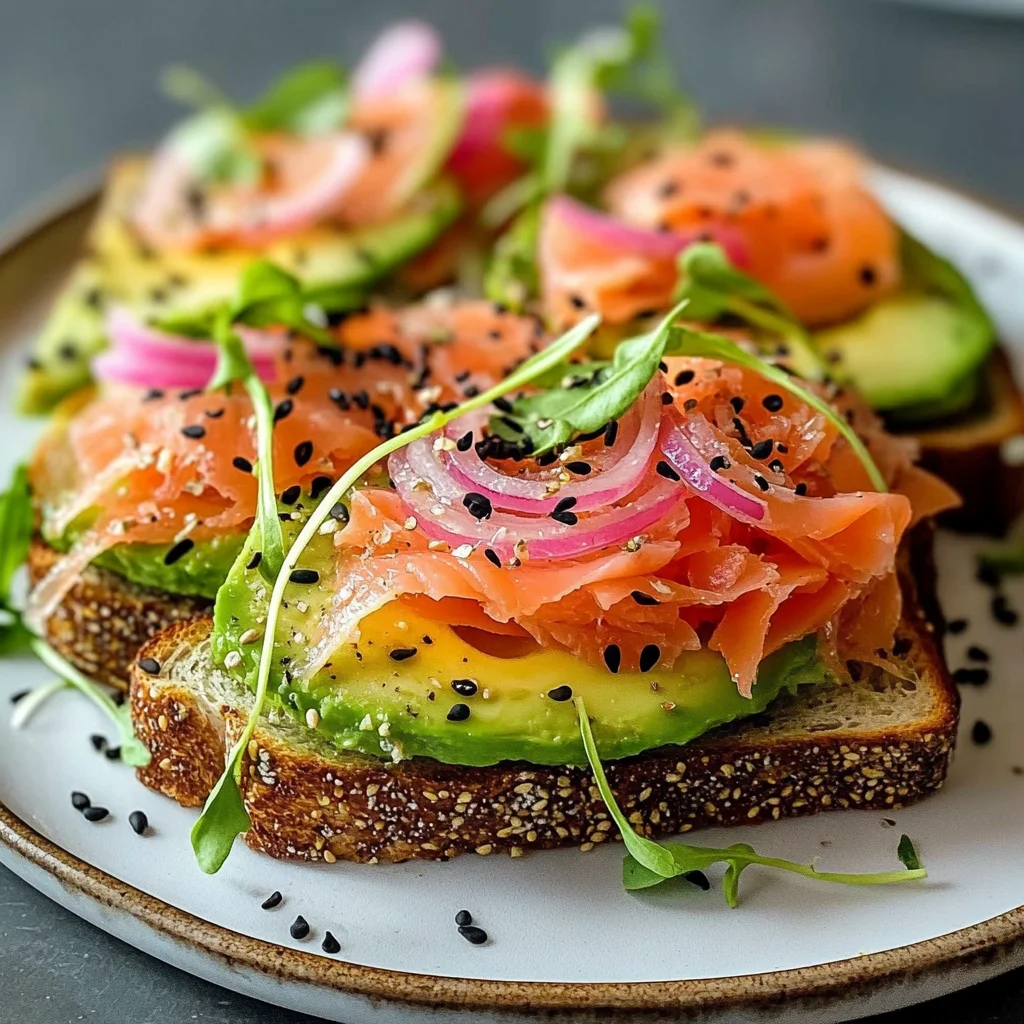 Delicious Avocado Lox Toast Recipe