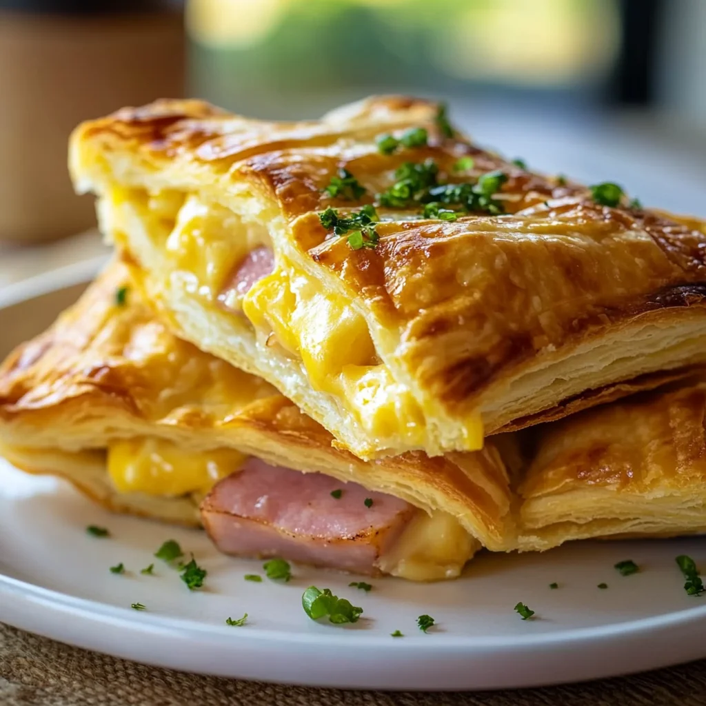 Delicious Ham and Cheese Breakfast Pastry Recipe