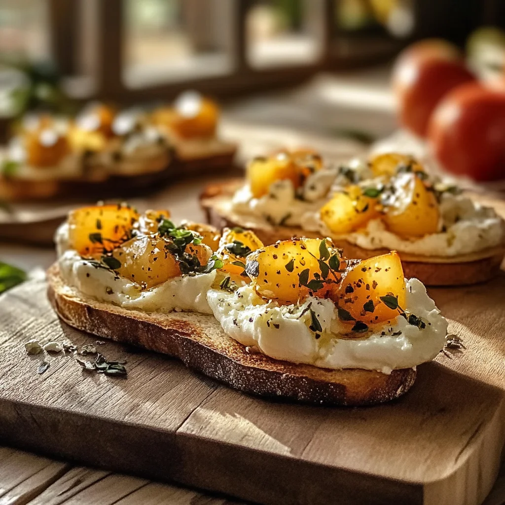 Easy Whipped Goat Cheese Bruschetta Recipe
