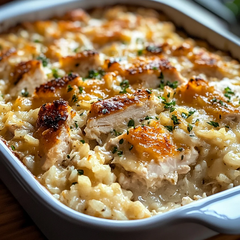 Delicious Creamy Chicken & Rice Casserole Recipe